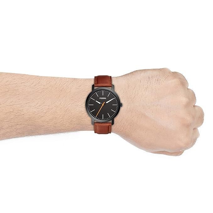 Men's leather watch