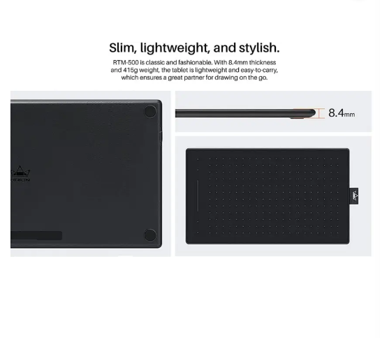 HUION RTM-500 Inspiroy PW400 8.7 x 5.4 inch Graphics Tablet  (Black, Connectivity - USB)